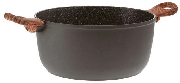 Sambonet Rock 'N' Rose Gryde m. L�g 24 cm/4,5 L, Sort