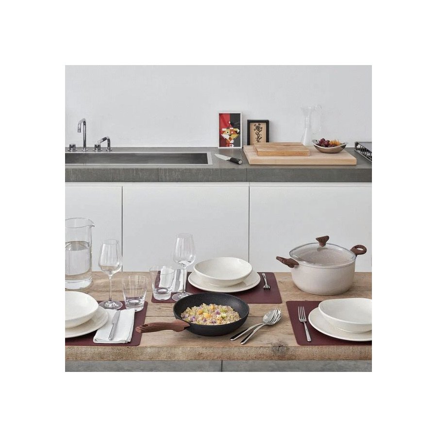 Sambonet Rock 'N' Rose Gryde m. L�g 24 cm/4,5 L, Lys Rosa