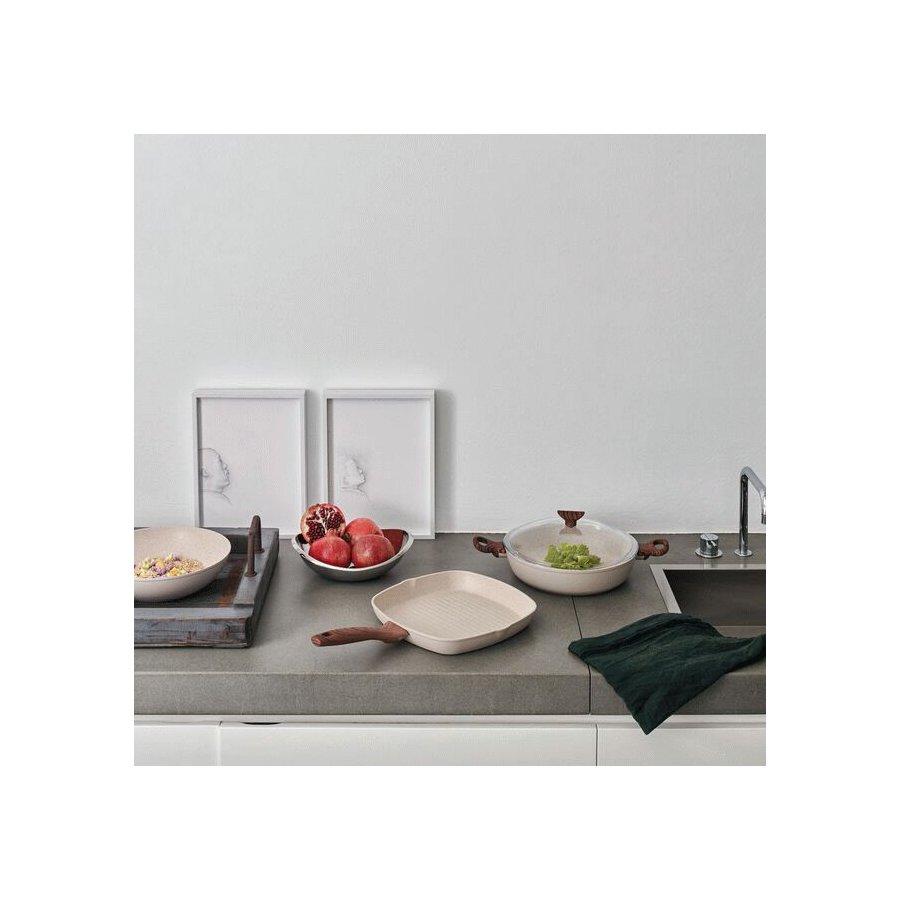 Sambonet Rock 'N' Rose Grillpfanne 28x28 cm, Hellrosa