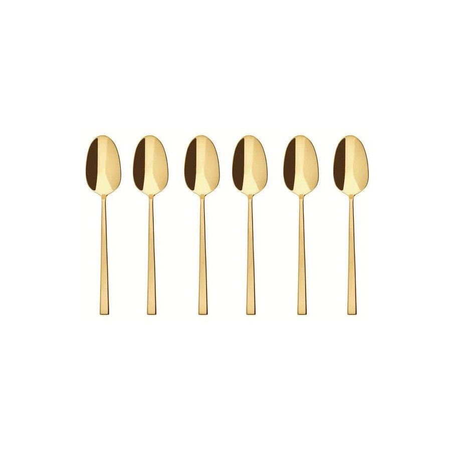 Sambonet Rock Espressol&ouml;ffel 6er Set, Gold
