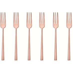 Sambonet Rock Kuchengabel 6er Set, Kupfer
