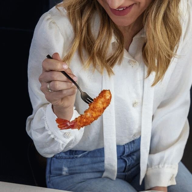 Sambonet Rock Kuchengabel 6er Set, Schwarz