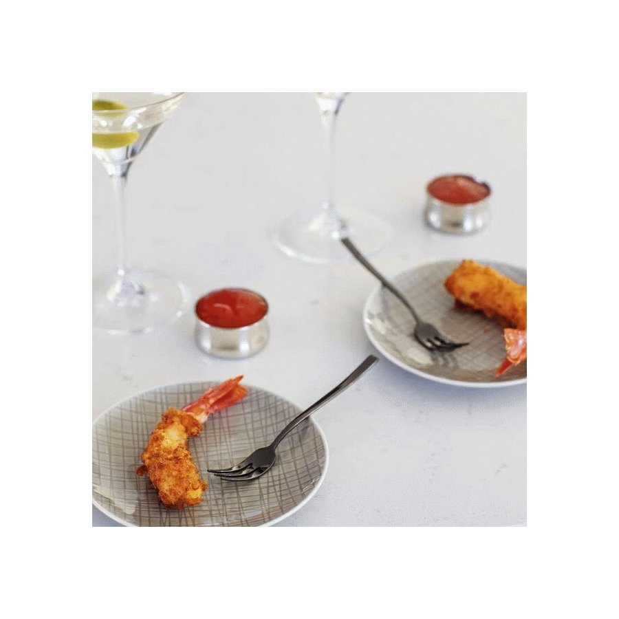 Sambonet Rock Kuchengabel 6er Set, Schwarz