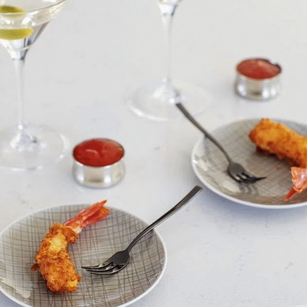 Sambonet Rock Kuchengabel 6er Set, Schwarz