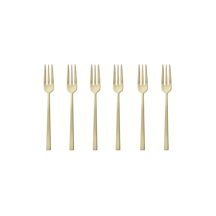 Sambonet Rock Kuchengabel 6er Set, Champagne