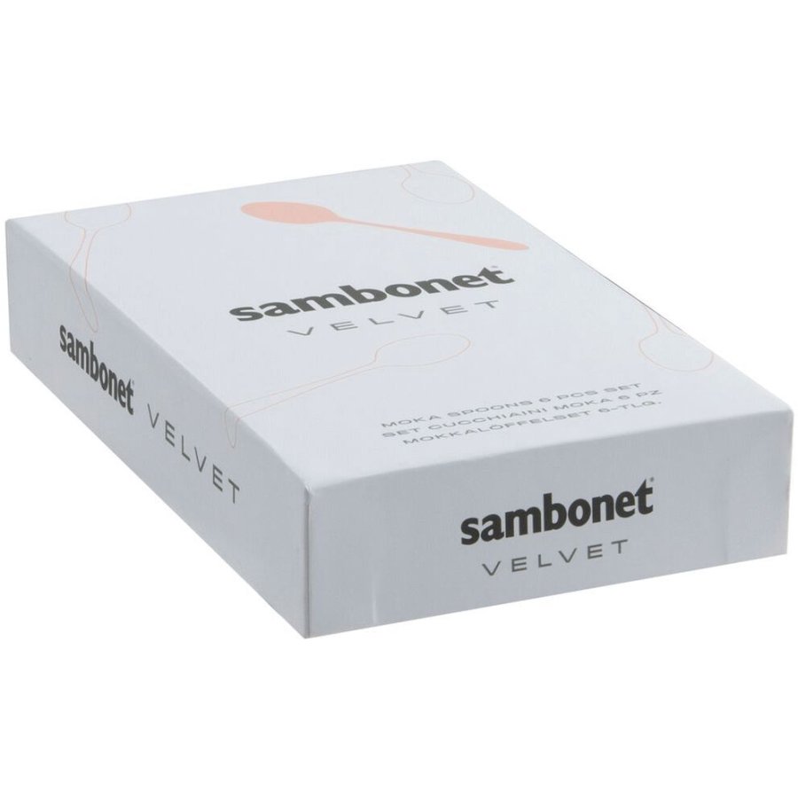 Sambonet Velvet Espressol&ouml;ffel 6er Set, Edelstahl