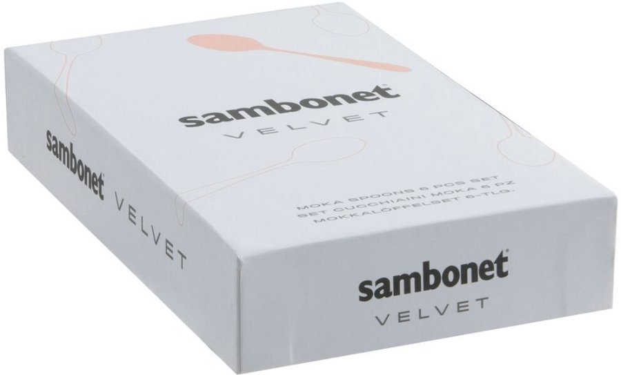 Sambonet Velvet Espressol&ouml;ffel 6er Set, Edelstahl