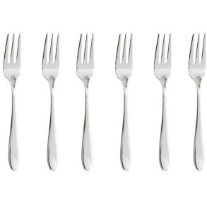 Sambonet Velvet Kuchengabel 6er Set, Edelstahl