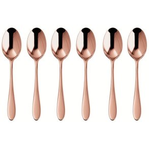 Sambonet Velvet Espressol&ouml;ffel 6er Set, Kupfer