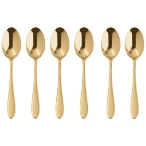 Sambonet Velvet Espressol&ouml;ffel 6er Set, Gold