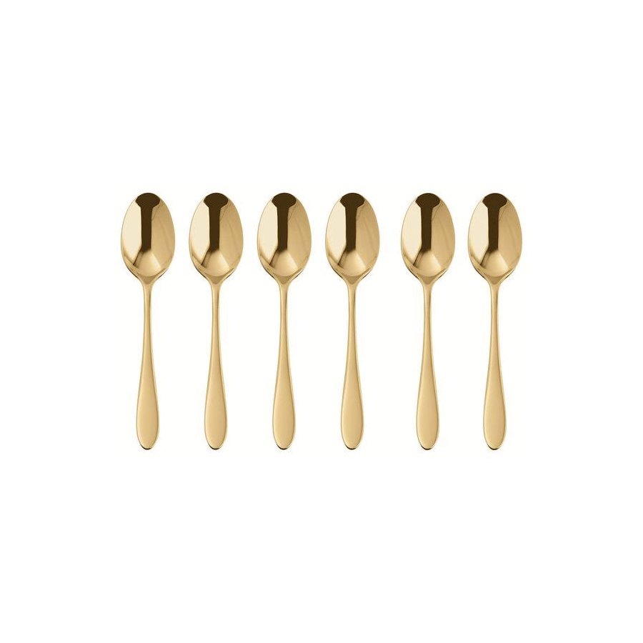 Sambonet Velvet Espressol&ouml;ffel 6er Set, Gold