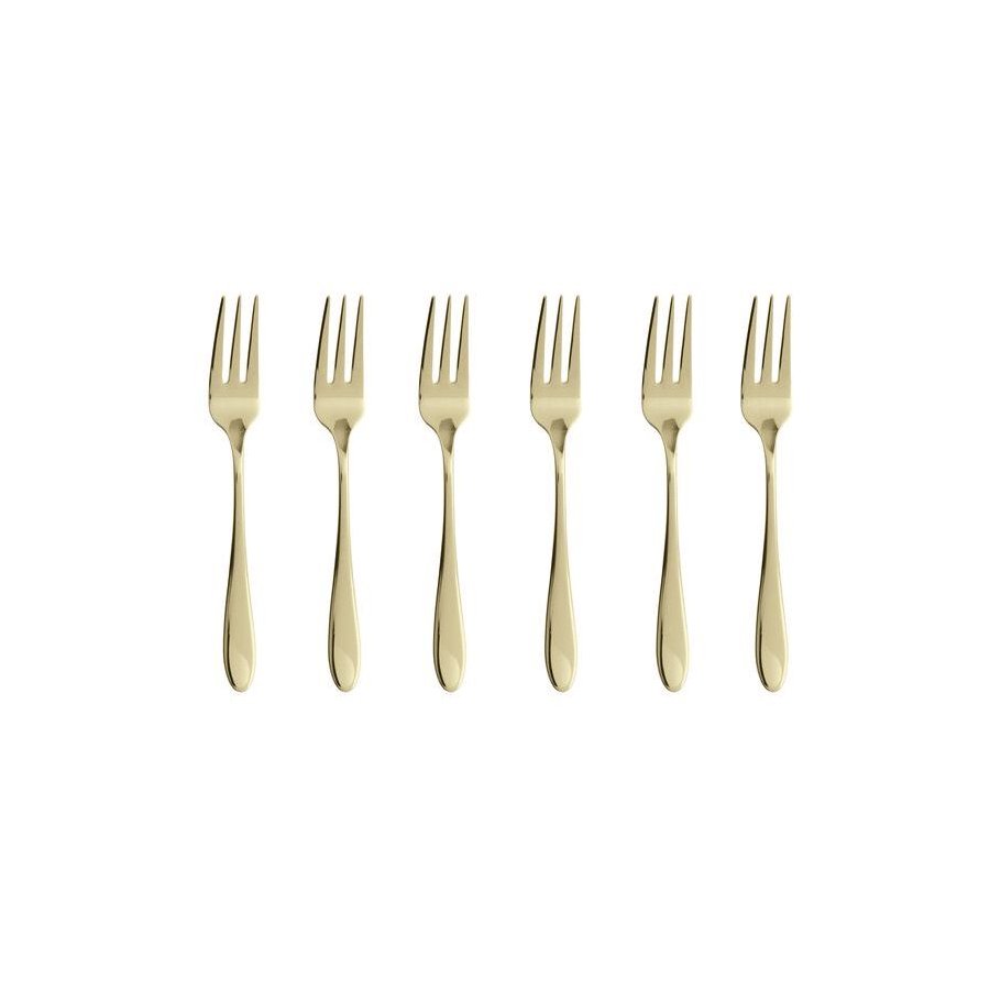 Sambonet Velvet Kuchengabel 6er Set, Champagne