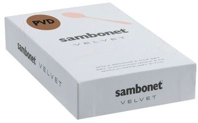 Sambonet Velvet Espressol&ouml;ffel 6er Set, Schwarz