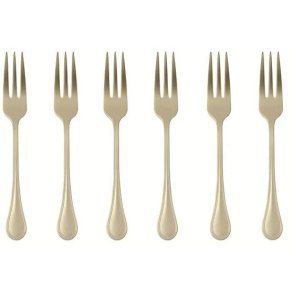 Sambonet Royal Kuchengabel 6er Set, Champagne