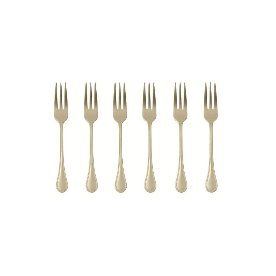Sambonet Royal Kuchengabel 6er Set, Champagne