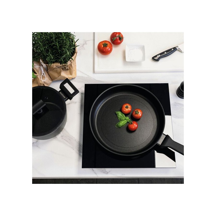 Sambonet Titan Pro Double Induction Stegepande 24 cm, Sort