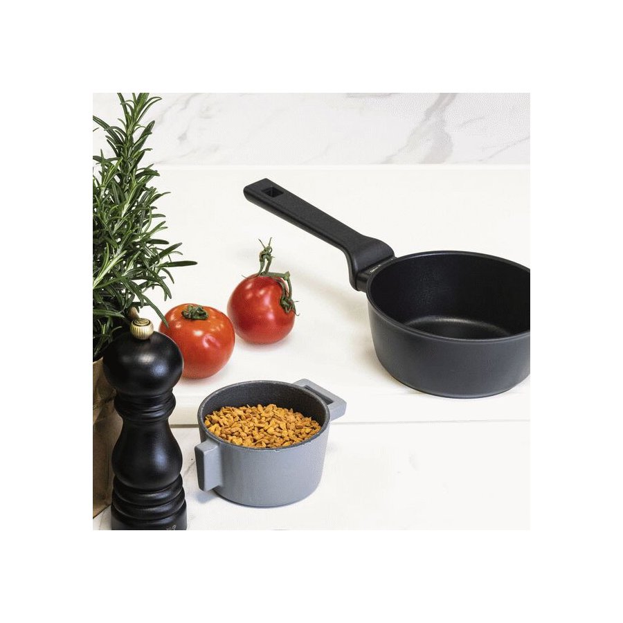 Sambonet Titan Pro Double Induction Kasserolle 16 cm/ 1,2 L, Sort