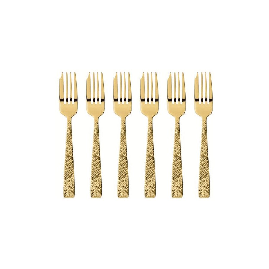 Sambonet Siena Kuchengabel 6er Set, Gold
