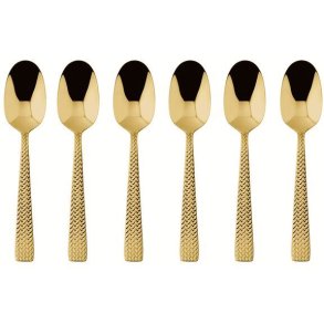 Sambonet Cortina Espressol&ouml;ffel 6er Set, Gold