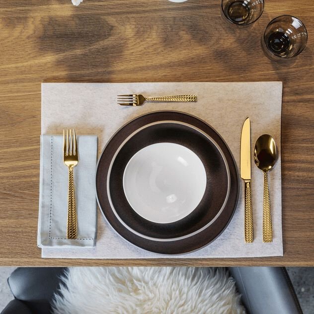 Sambonet Cortina Kuchengabel 6er Set, Gold