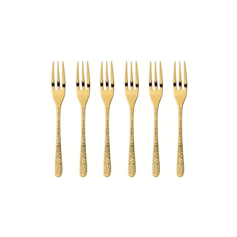 Sambonet Venezia Kuchengabel 6er Set, Gold