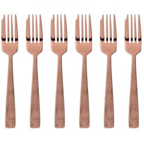 Sambonet Siena Kuchengabel 6er Set, Kupfer
