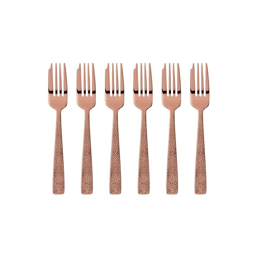 Sambonet Siena Kuchengabel 6er Set, Kupfer