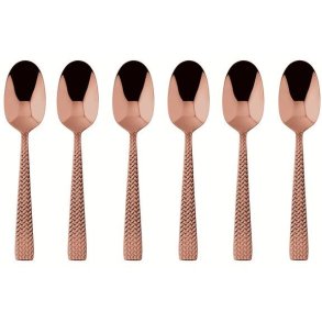 Sambonet Cortina Espressol&ouml;ffel 6er Set, Kupfer