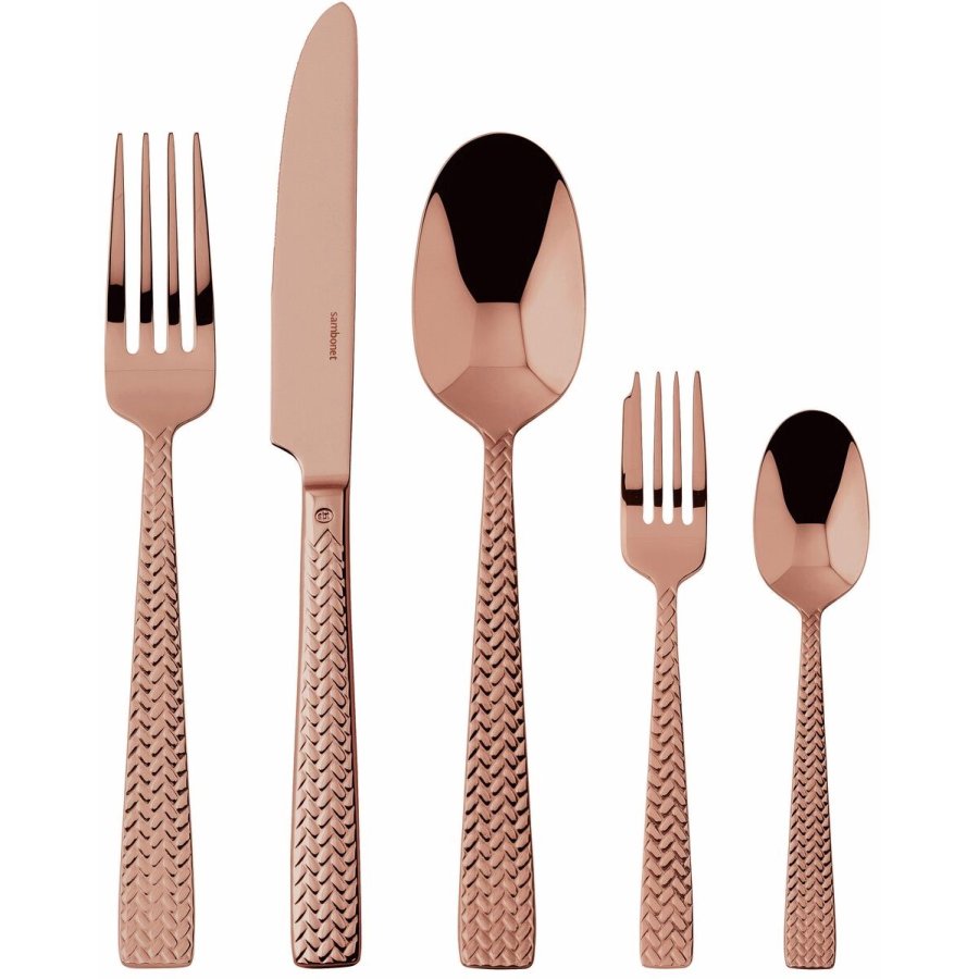 Sambonet Cortina Besteckset 30-teilig, Kupfer