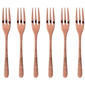 Sambonet Venezia Kuchengabel 6er Set, Kupfer