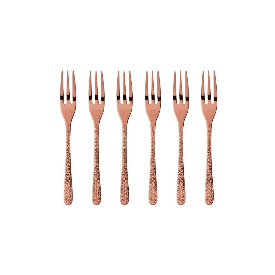 Sambonet Venezia Kuchengabel 6er Set, Kupfer