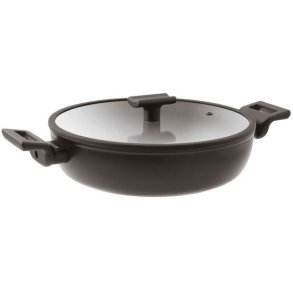 Sambonet Titan Pro Double Induction Sautergryde m. L�g 24 cm/2,7 L, Sort