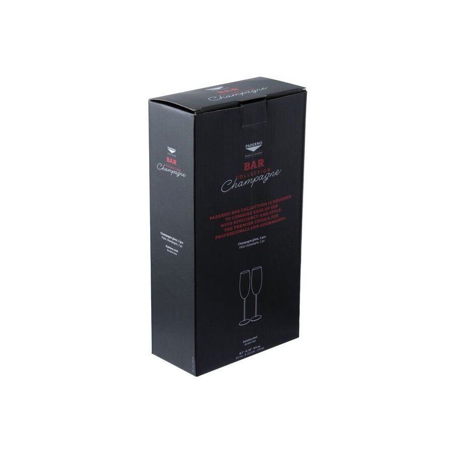 Paderno Fl&ucirc;te Champagneglas 2 stk. 27 cl, Guld