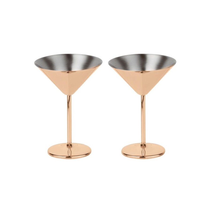 Paderno Martiniglas 2 stk. 20 cl, Kobber