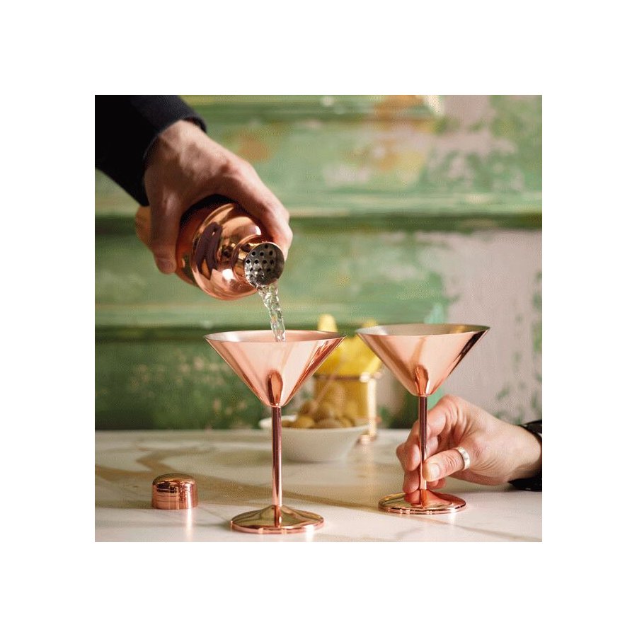 Paderno Martiniglas 2 stk. 20 cl, Kobber