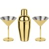Paderno Martiniglas m. Shaker 3 Dele, Guld