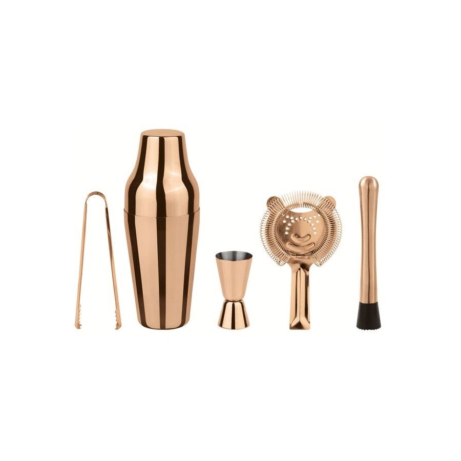 Paderno Parisian Shaker 5 Dele, Kopper