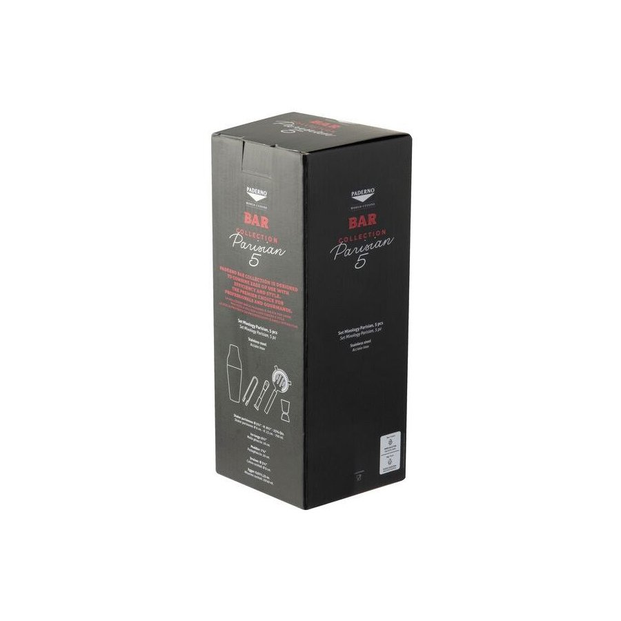 Paderno Parisian Shaker 5 Dele, Kopper