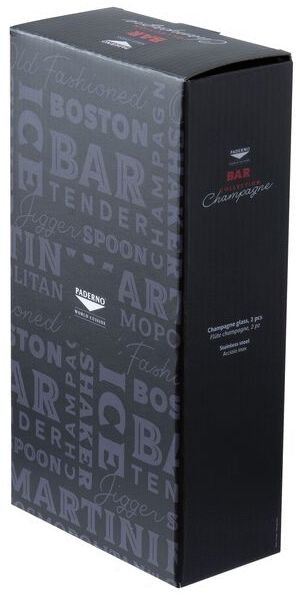 Paderno Fl&ucirc;te Champagneglas 2 stk. 27 cl, Kobber