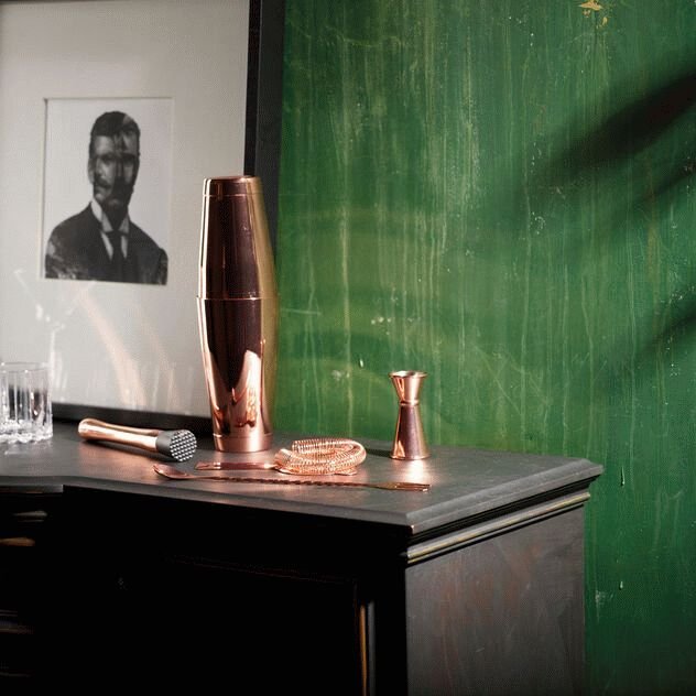 Paderno Boston Shaker 5 Dele, Kobber