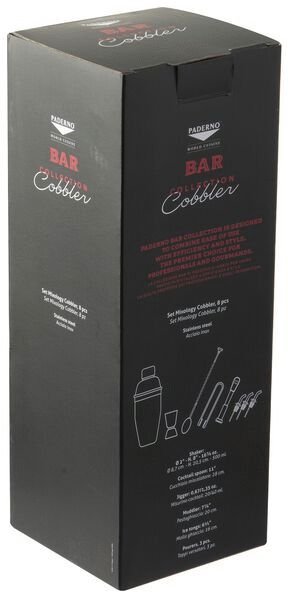 Paderno Cobbler Shaker 8 Dele, Guld