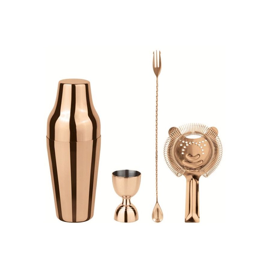 Paderno Parisian Shaker 4 Dele, Kopper