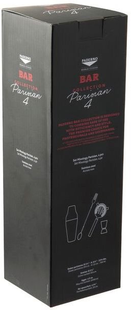 Paderno Parisian Shaker 4 Dele, Kopper