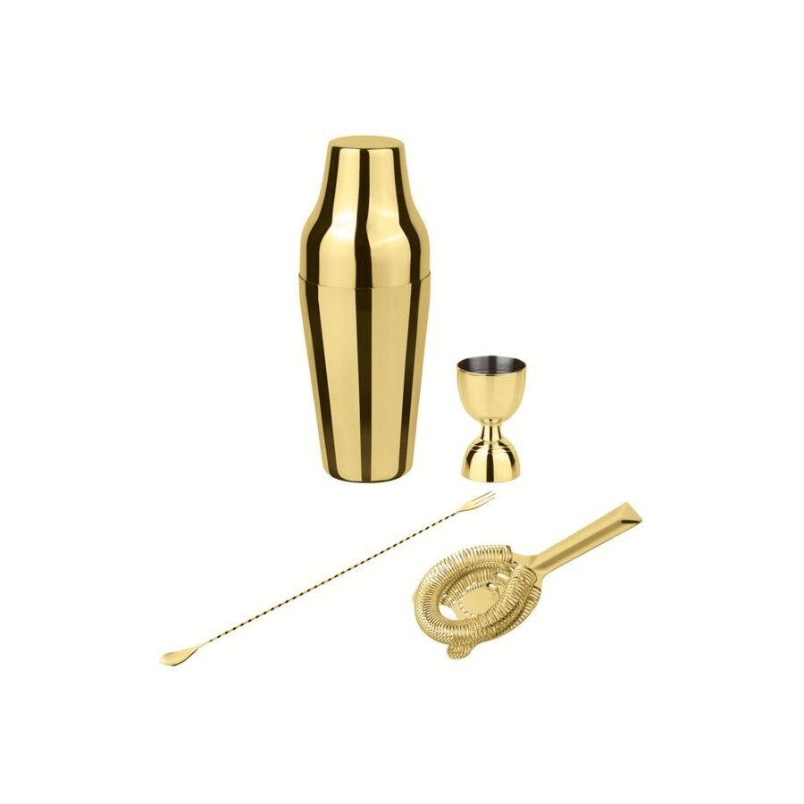 Paderno Parisian Shaker 4 Dele, Guld