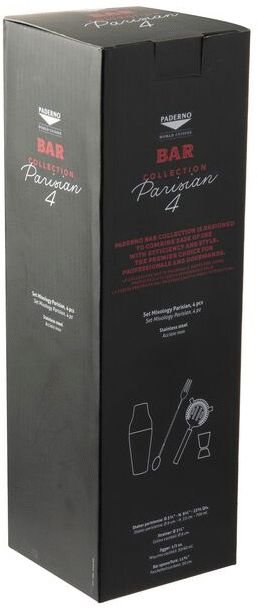 Paderno Parisian Shaker 4 Dele, Guld