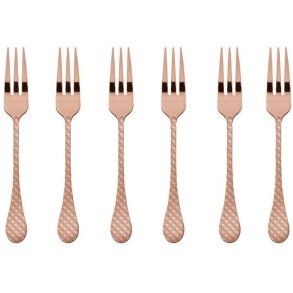 Sambonet Taormina Kuchengabel 6er Set, Kupfer
