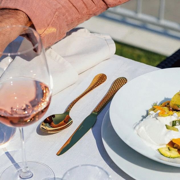 Sambonet Taormina Besteckset 24-teilig, Gold