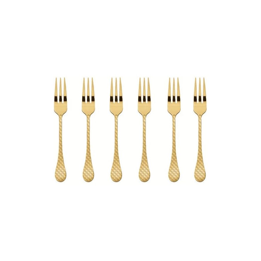 Sambonet Taormina Kuchengabel 6er Set, Gold