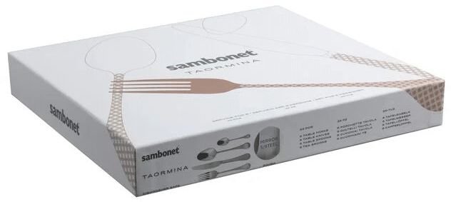 Sambonet Taormina Besteckset 24-teilig, Schwarz
