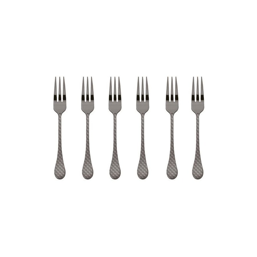 Sambonet Taormina Kuchengabel 6er Set, Schwarz